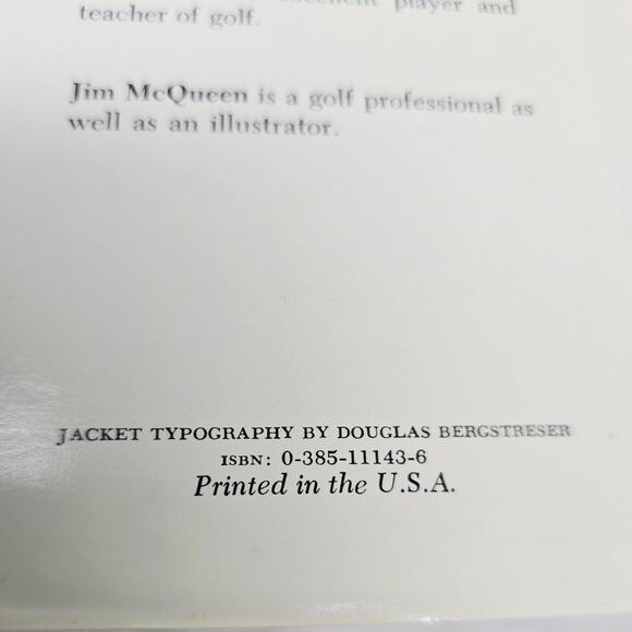 Johnny Miller Pure Golf with Dale Shankland ISBN 0-385-1143-6 First Edition - Picture 9 of 9